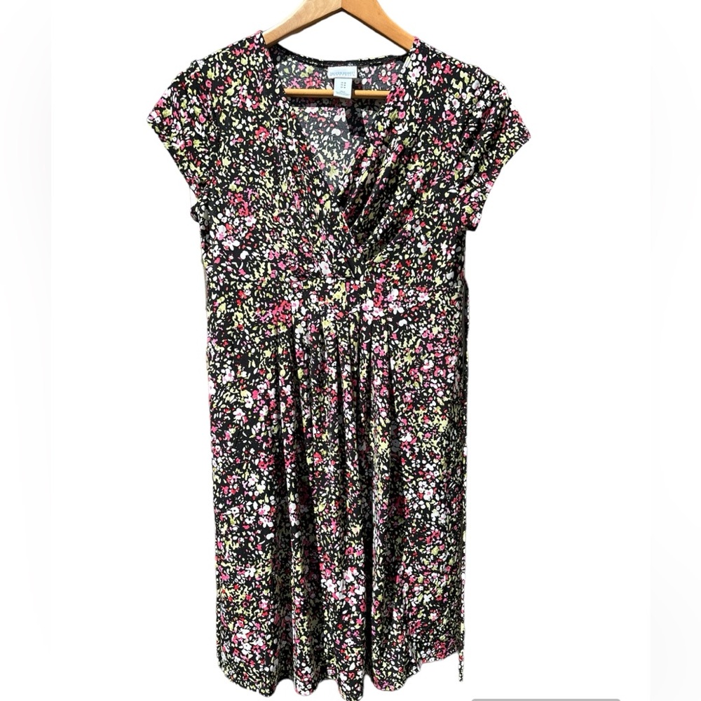 MOTHERHOOD MATERNITY Flowy, Stretch, Lightweight Floral Midi Dress - Size Medium